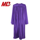 School Adult Adultsschooluniform Shiny Graduation Gown High School Shiny Purple Adult Graduation Gown