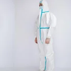 wholesale disposable breathable dust-proof virus protective safety isolation gown coverall suit clothing