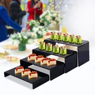 Tea Acrylic Dessert Display Decoration Hotel Buffet Cold Meal Tea Break Fruit Plate Cake Snack Stand