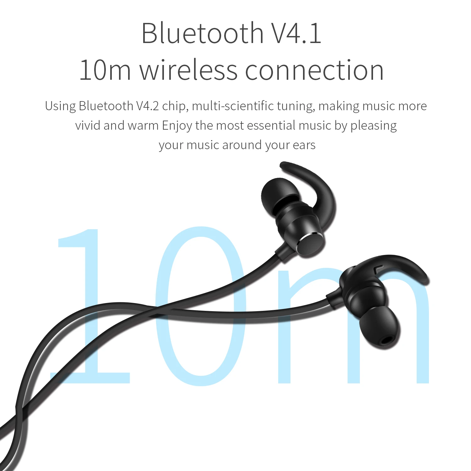 Hand free sports lightness earphone bluetooth, china swift bluetooth earphone wholesale, popular earphone earbuds - ANKUX.COM