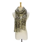 2020 new arrival fashion lady leopard print knitting scarf