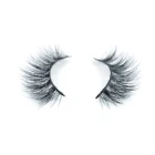 Private Label Wholesale 3d Real Siberian Mink Fur Eyelashes self-adhesive lashes