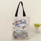 Wholesale eco-friendly OEM design cotton canvas grocery muslin recyclable reusable tote bag shopping bag