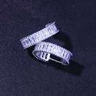 Diamond Earring Earrings Tready C-shaped Full Diamond Zircon Hoop Earring For Lady RY-134