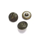 FB-D006A Fancy style lions round foot panic button sewing coat shirt button shank metal button