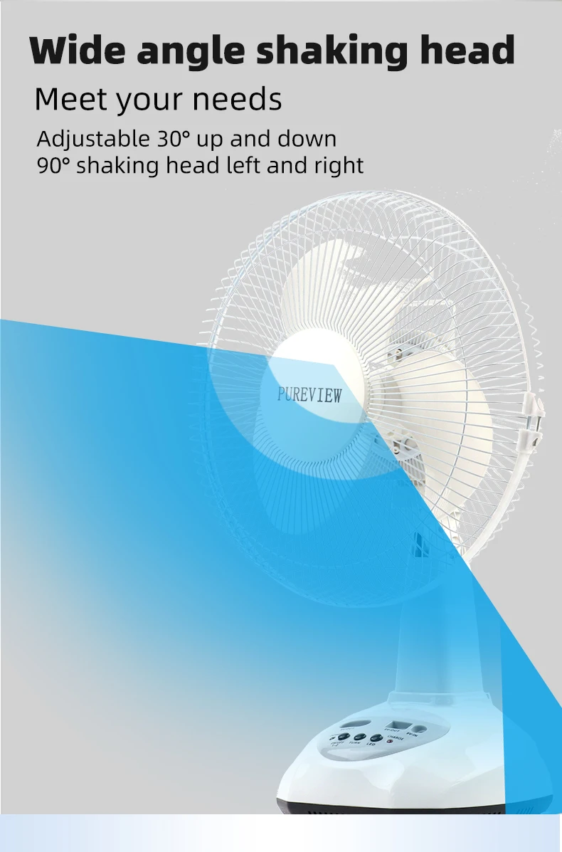 Charging Table Portable Fan, Solar, 6v, 8w - detail 18