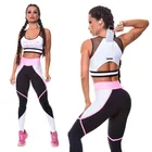 custom wear set fitness set pants high waisted workout gym yoga leggings for women