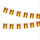 Custom Spain string flag polyester pennant bunting national flags
