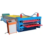 Double layer roofing sheet roll forming making machine