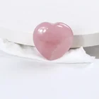 Crystal Stone Quartz Thanksgiving Christmas And Valentine's Day Gifts Jewelry Rose Quartz Heart Crystal Healing Stones