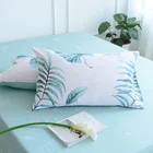 Hot sell 100 polyester modern blue print beautiful custom comfort set bed sheet sets