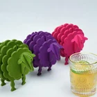 Table Decoration Felt Sheep Coasters Table Decoration Heat Insulated Pad Felt Cosaters Sets Pass EN71