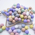 2019 China Manufacturer Latest Design Melikey 9mm Silicone Baby Chewing Loose Round Bead