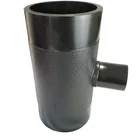 Large Pipe WRAS Large Diameter HDPE Pipe Reducing Tee DN 280*110mm PN 16 Poly Pipe Tee Fittings