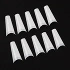 2019 Wholesale 500pcs/bag Nails Clear/Natural False Artificial Fingernails new French coffin Nail Tips