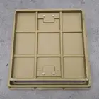 Plastic Rebar 600x600mmSGS Plastic Walkway Grating Fiberglass Manhole Cover With Rebar Frame