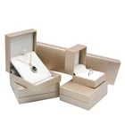 Logo Customization Gold Jewellery Packing Right Angle Gold Luxury Jewellery Box Packing for Jewelry