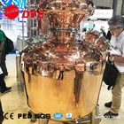 DYE 500L alcohol distilling equipment copper distillery column whisky gin still