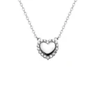 Minimalist Heart Charm Necklaces 925 Sterling Silver Heart Necklace