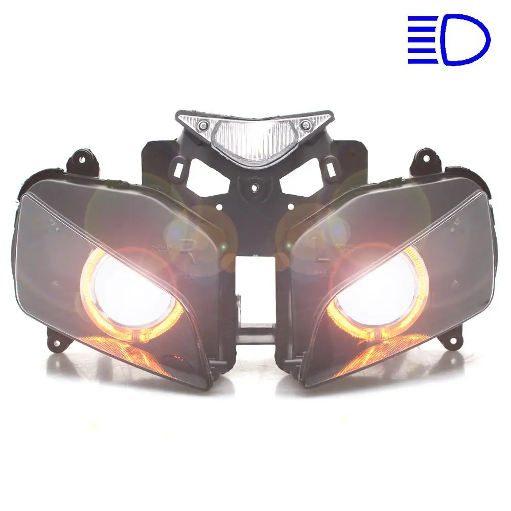 Assembly HID Projector Yellow Angel Blue Devil Eye Headlight Fit For Honda CBR1000RR Front Headlamp