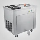 Commercial low prices single pan thai fried roll ice cream machine