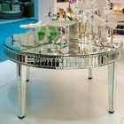 Dining Table Modern Hot Selling Handmade Large Round Mirror Dining Table