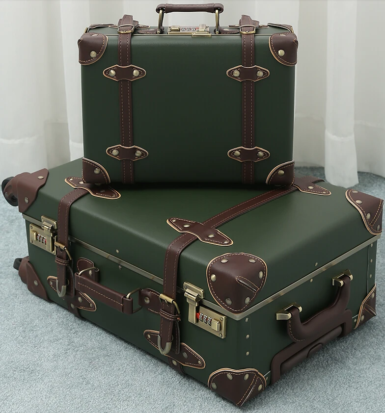 vintage style trunk suitcase