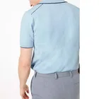 Men Shirt Top Custom Men Casual Men's Popular Cotton Knitted Blue Polo Shirt Top Tees