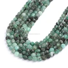 gemstone beads natural green Emerald faceted rounds 2-3mm