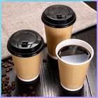 Disposable thickened lid cup milk tea coffee soya-bean milk hot drink paper cup