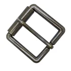 40mm 1.5 inch zinc alloy casting nice polishing antique look wholesale metal men belt buckles with roller for waist straps