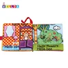 Set 2 Pack Crinkle Book Educational Learning Toy for Infant Fabric Baby Activity Crinkle Book