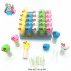 Colorful Cute Cartoon Cat Shaped Bottle Packing With Mix Fruit Flavor CC Stick Sugar Candy