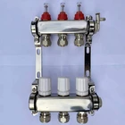 304 Stainless Steel 3 Holes Underfloor Heating Manifold for Underfloor Heating System
