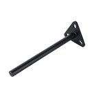 Wholesale strong modern black iron straight vertical metal furniture sofa legs for couch