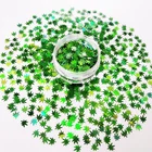 Wholesale holographic glitter maple leaf 1kg