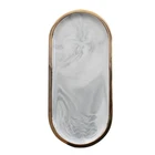 Nordic creative marble ceramic tray storage tray jewelry necklace ring disc shooting props