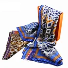 High quality lady printed 100% silk scarf fashion design