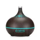2019 hot sale 400ml wood grain aroma essential oil diffuser ultrasonic cool mist humidifier with time