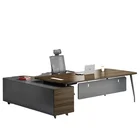 Hot sale office furniture modern executive office table steel wooden boss work desk