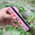 Chromatic Harmonica Hot Amazon Kids Mini Wooden Mouth Organ Chromatic Harmonica 16 Holes Musical Instruments