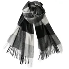 Quality menswear Scottish plaid scarf winter scarves 100% wool scarf unisex