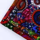 Free sample 100% polyester ethnic style paisley velvet fabric with designs textile for indian clothing and sofa cover