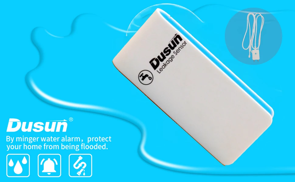 Dusun Smart Mini Wireless Zigbee Water Sensor Detector - ANKUX.COM