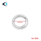 Wholesale Bag Metal Spring O Ring Small Spring Hook Key Ring For Bag