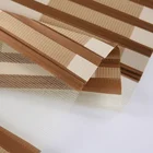 High quality wholesale wide blade polyester curtain vertical zebra blinds