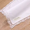 A017: women/ladies wedding gift crochet hankies White premium cotton lace handkerchiefs