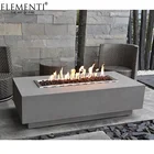 Packaging Customization Gas Fire Pit Table Elementi Outdoor Heating Rectangular Patio Propane Firepit Gas Fire Pit Table