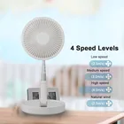 Folding Fan Table Fan Solar Rechargeable Charging Folding Table Foldable Fan