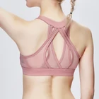 Athletic apparel manufacturers breathable custom logo women sport bra yoga top fitness yoga bra
